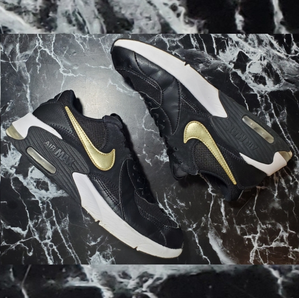 Nike Air Max Black and Gold